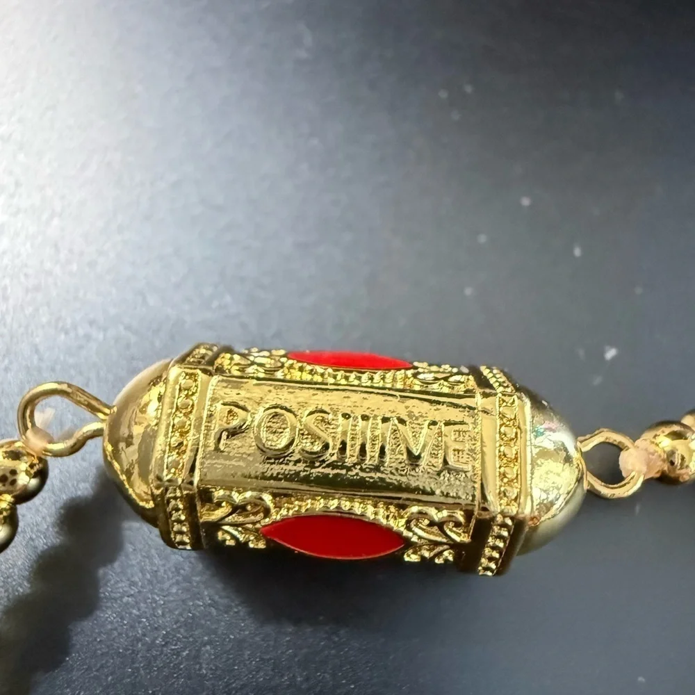 Lucky Eye Turkish Red Enamel Positive Energy Bracelet